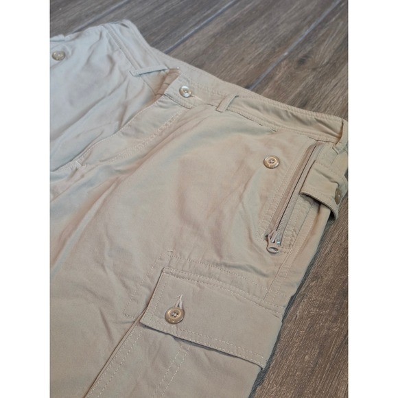 Clothing Arts Other - Clothing Arts Pick-Pocket Proof Travel Cargo Shorts Khaki Tan Mens 34 Nylon